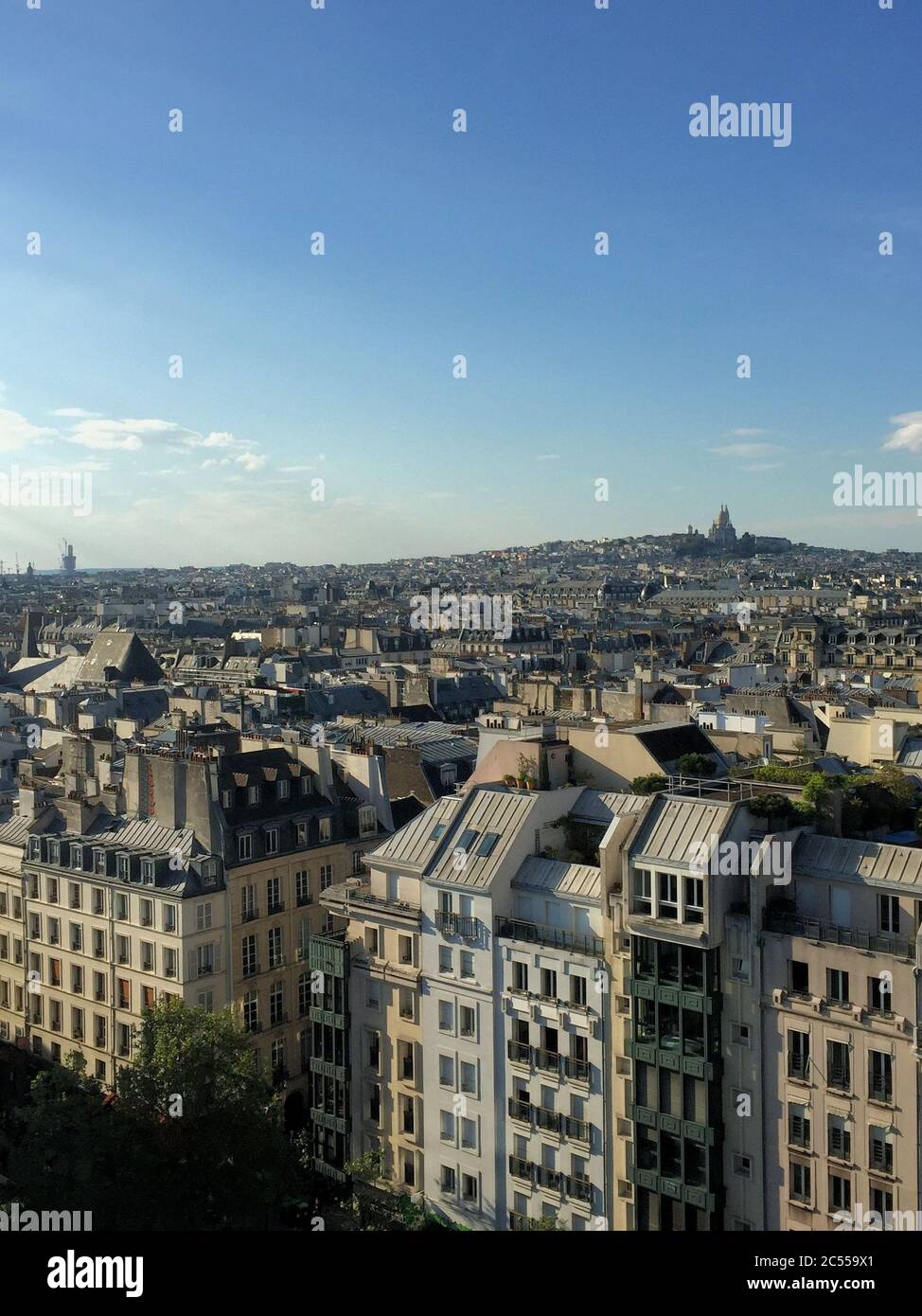 Vista de la ciudad de Love Paris Foto de stock