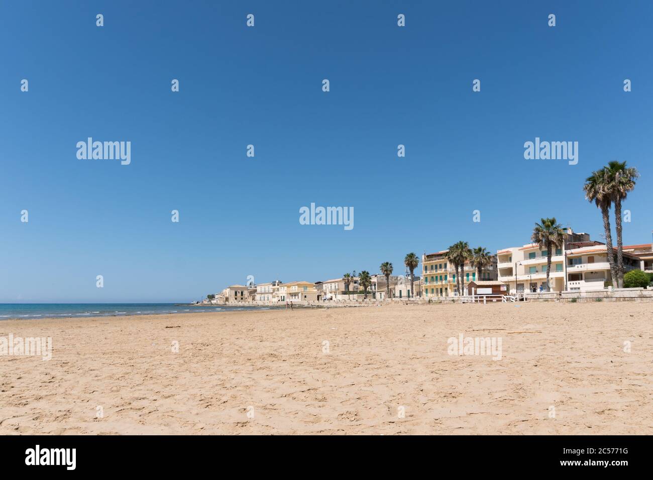 Italien Strandlandschaft in Sampieri südliches Sizilien Foto de stock