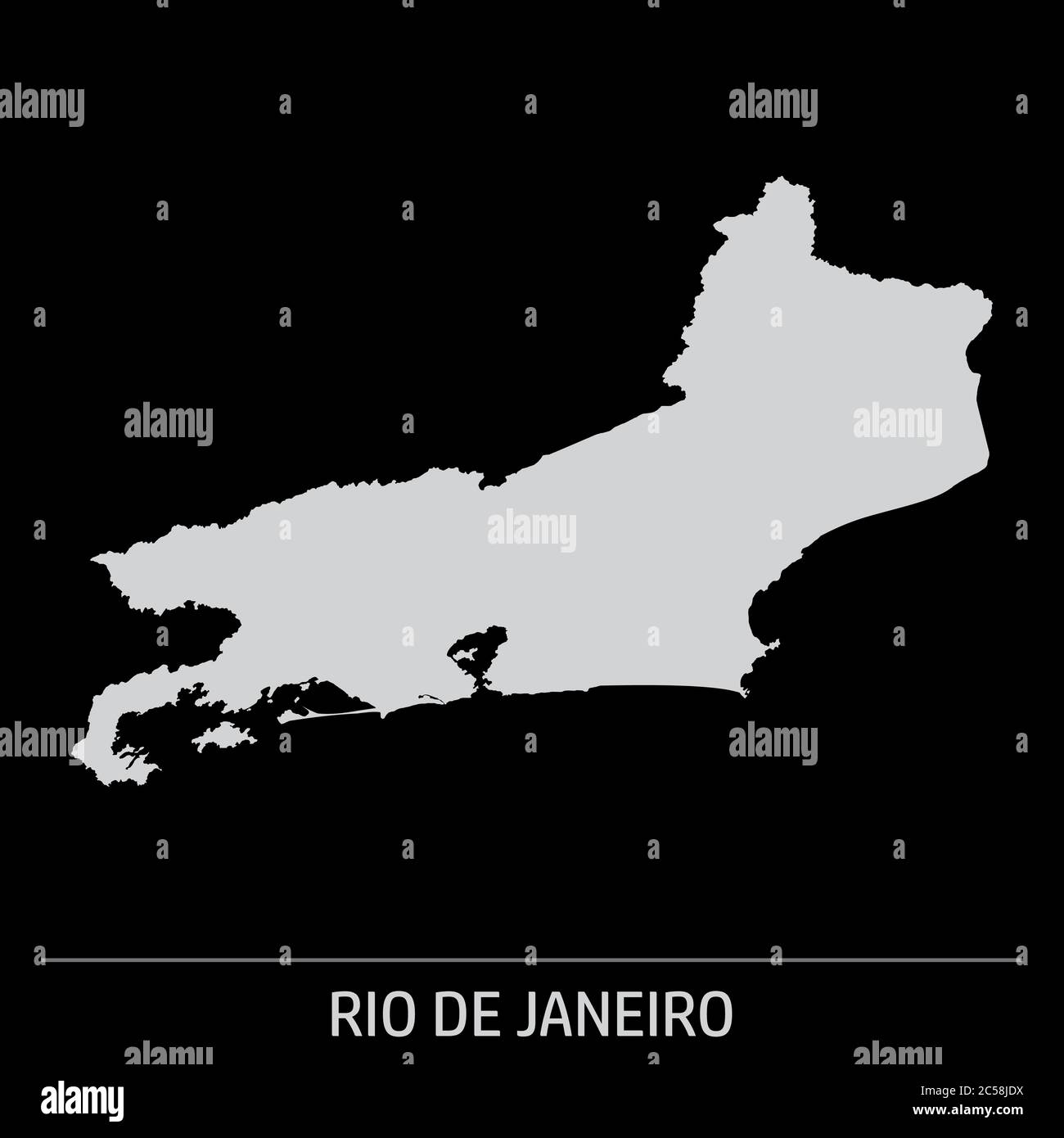Icono Del Mapa Del Estado De Río De Janeiro Imagen Vector De Stock Alamy 3061