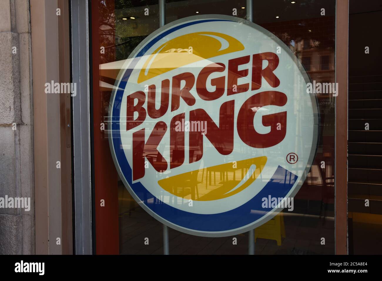Restaurante Burger King en Málaga España Foto de stock