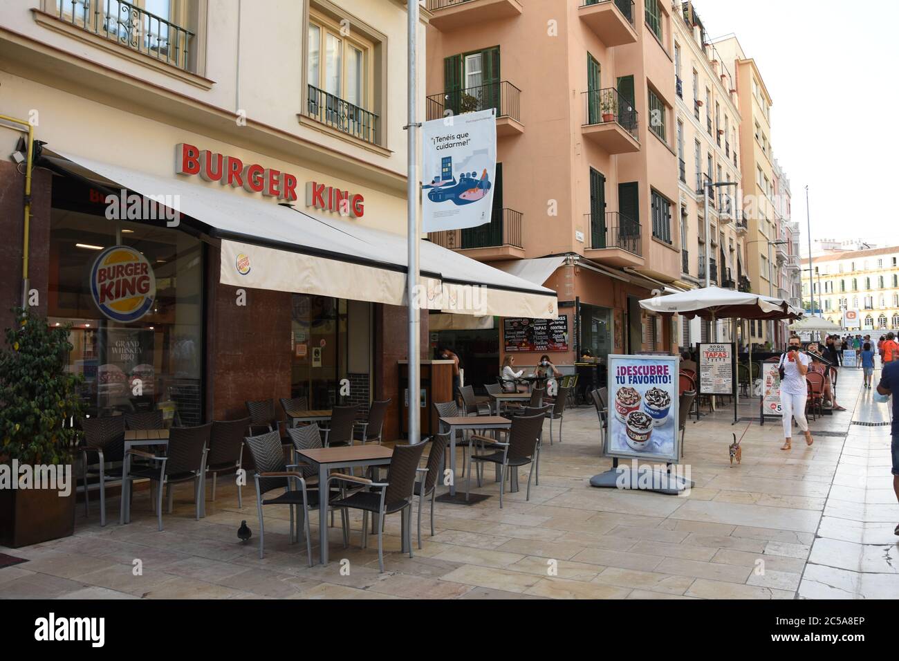 Restaurante Burger King en Málaga España Foto de stock