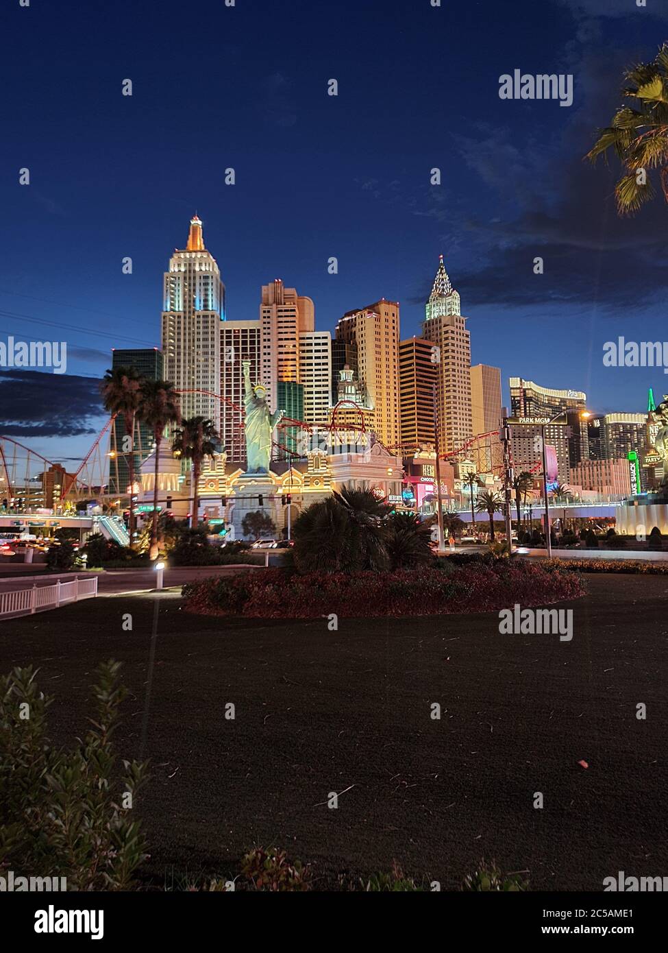 El New York-New York Las Vegas Foto de stock