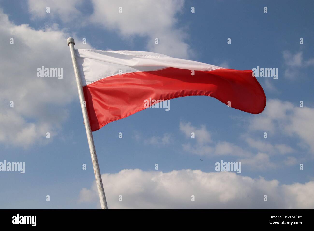 Bandera, Flagge, Polen, Polonia Foto de stock