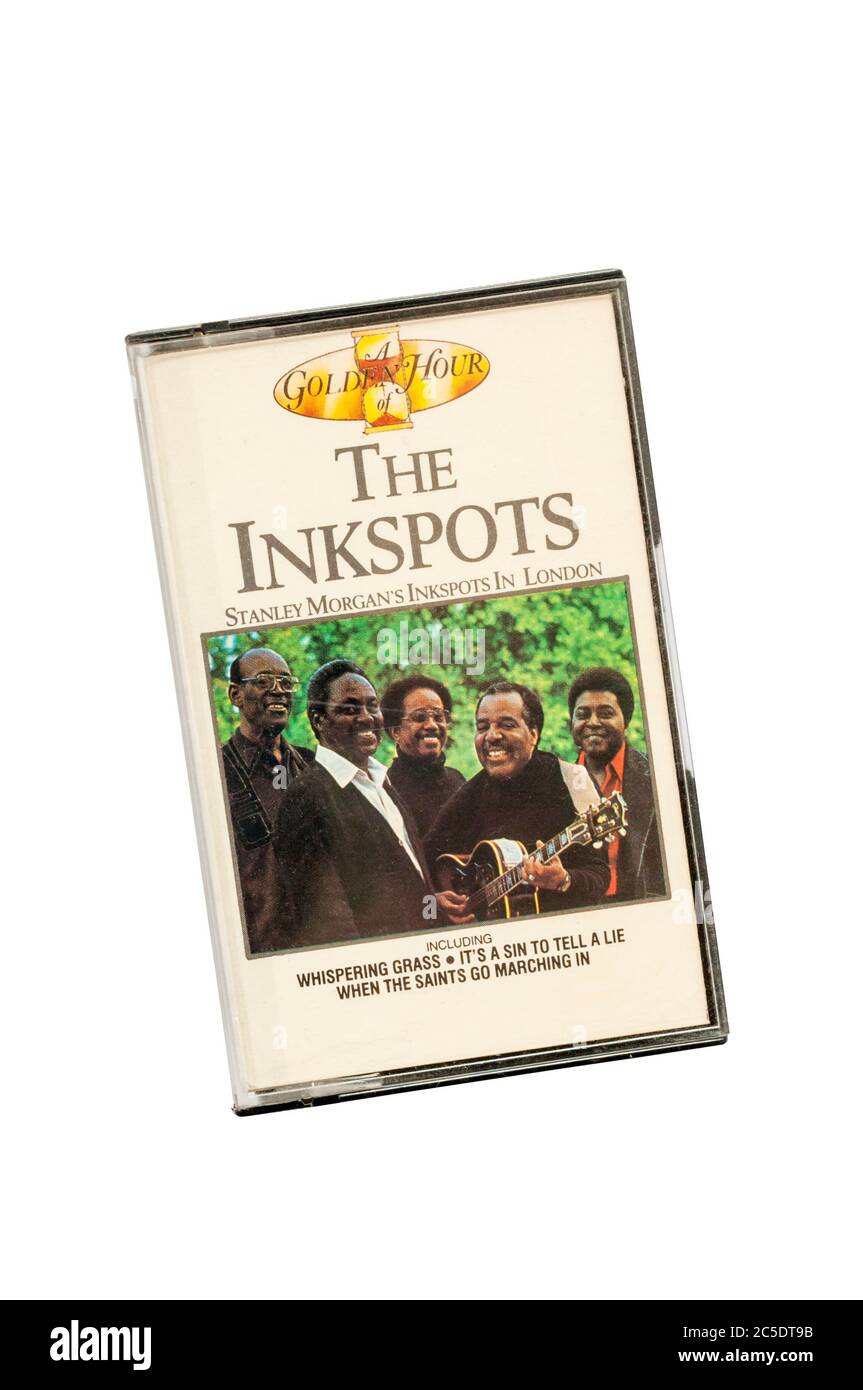 Un cassette de música pre-grabado de Stanley Morgan's Inkspots en Londres, lanzado en 1978. Foto de stock