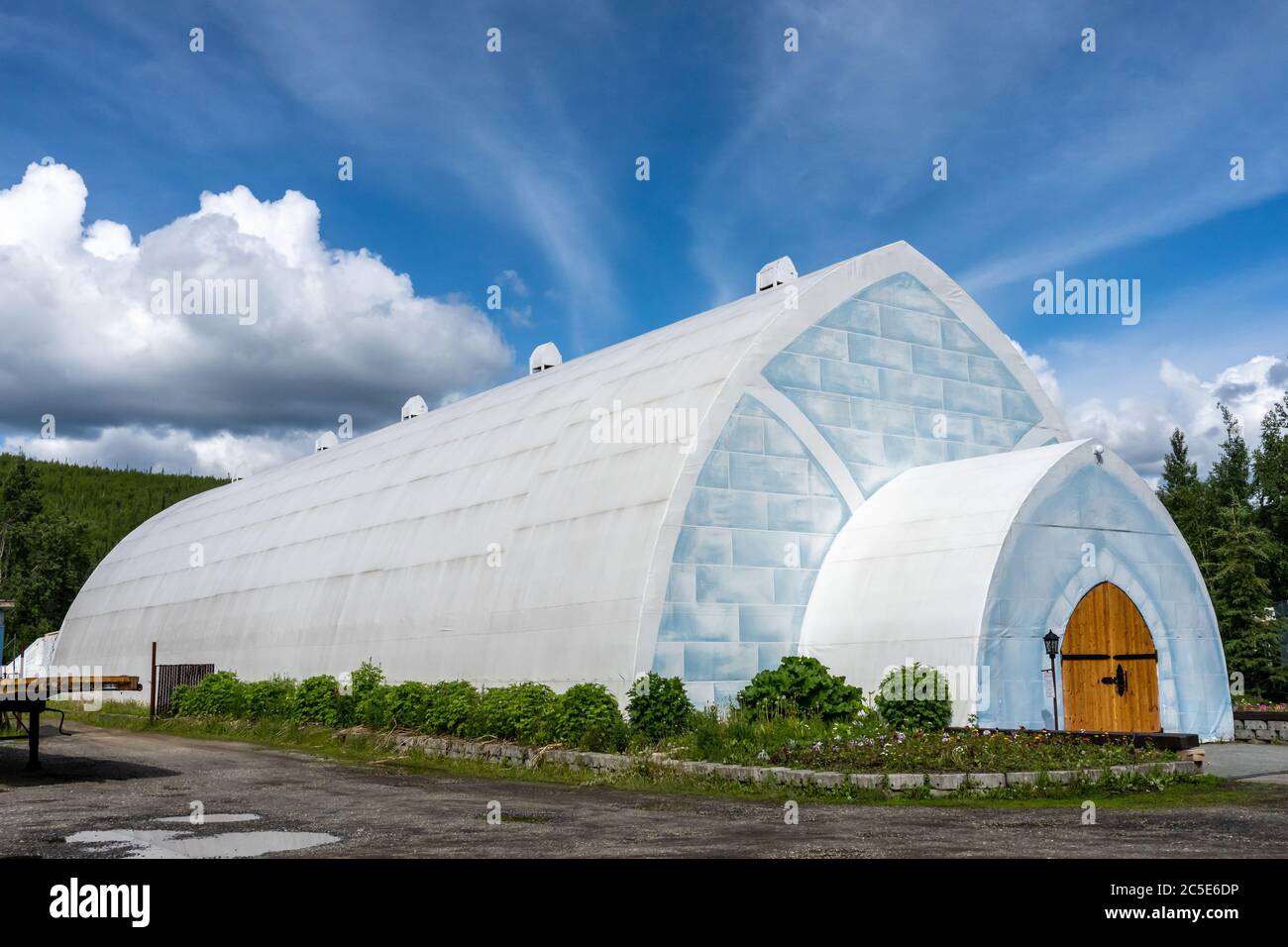 Aurora Ice Museum en Chena Hot Springs Resort en Fairbanks, Alaska Foto de stock