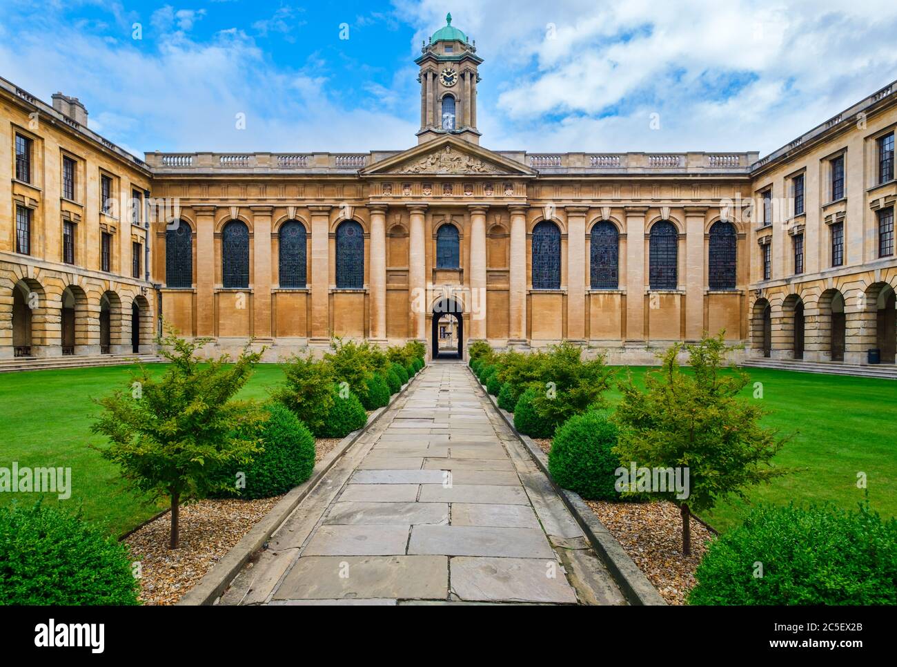 El Queen's College de la Universidad de Oxford Foto de stock
