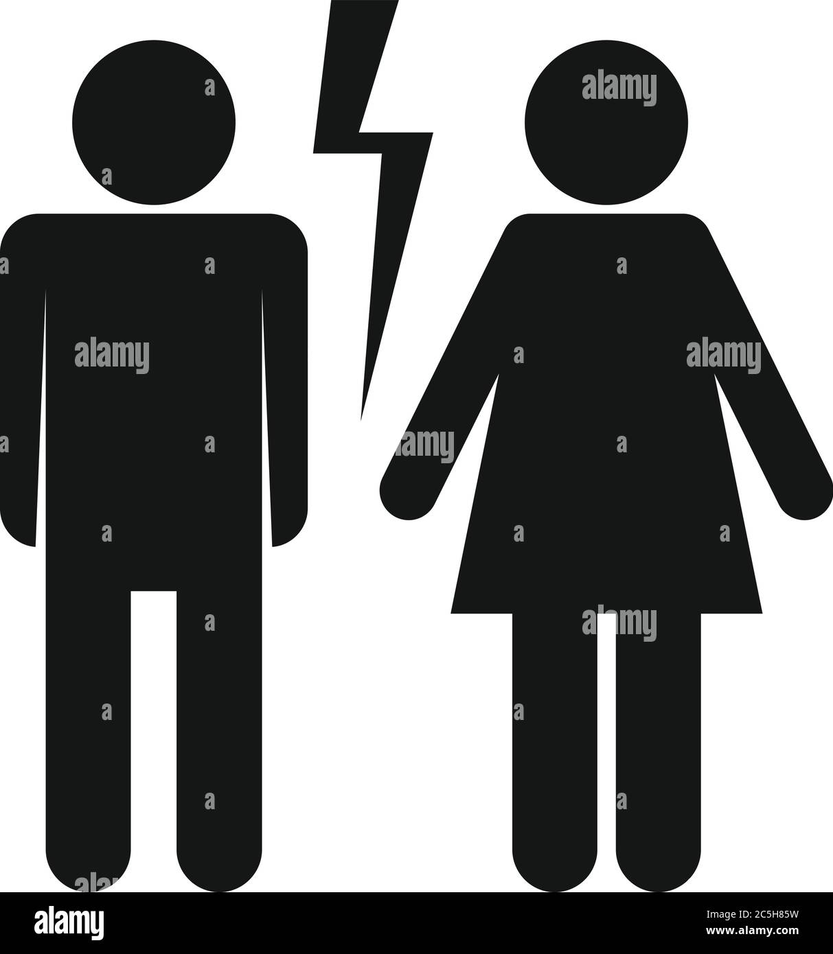 Pareja icono de divorcio. Ilustración simple de pareja de divorcio vector icono para diseño web aislado sobre fondo blanco Imagen Vector de stock - Alamy Pareja icono de divorcio. Ilustración simple de pareja de divorcio vector icono para diseño web aislado sobre fondo blanco Imagen Vector de stock - Alamy
