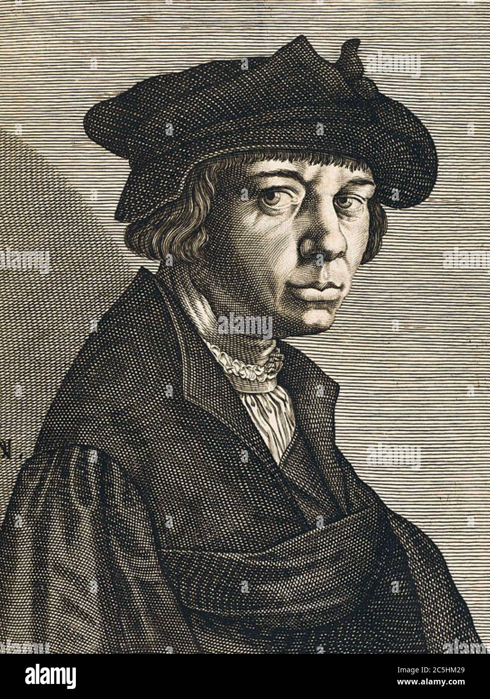 LUCAS van LEYDEN (1494-1533) pintor y grabador holandés Foto de stock