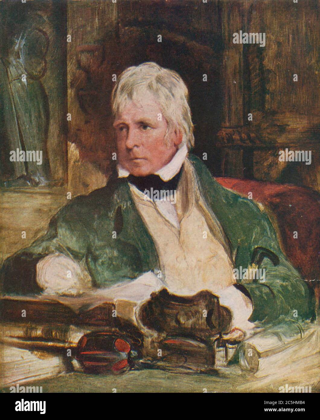 WALTER SCOTT (1771-1832) novelista histórico escocés Foto de stock