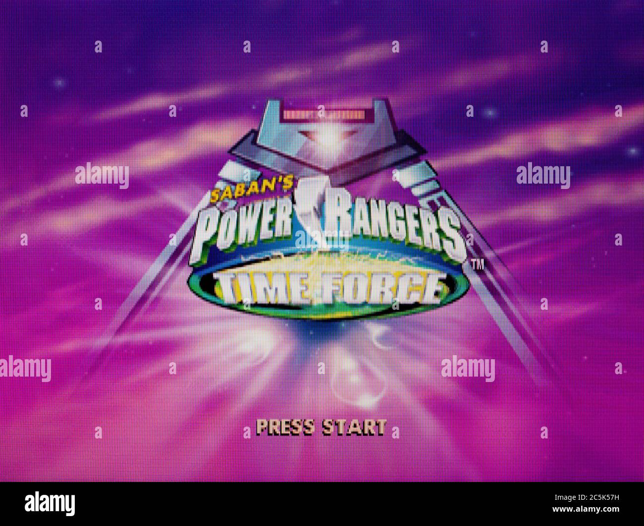 Power Rangers Time Force - Sony PlayStation 1 PS1 PSX - solo para uso editorial Foto de stock
