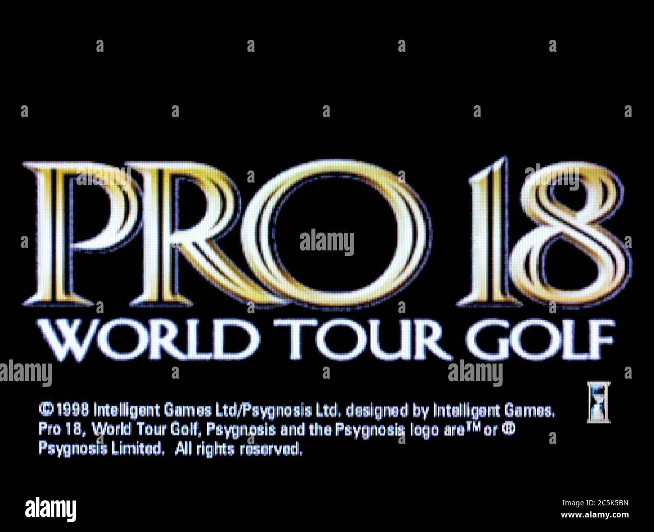 Pro 18 World Tour Golf - Sony PlayStation 1 PS1 PSX - solo para uso editorial Foto de stock