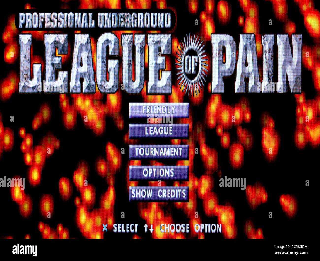 Professional Underground League of Pain - Sony PlayStation 1 PS1 PSX - solo para uso editorial Foto de stock