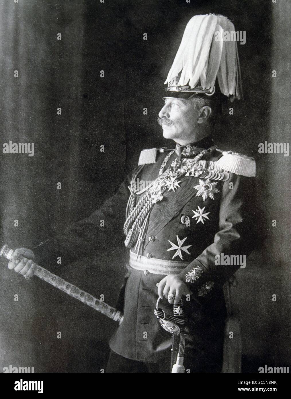 GUILLERMO II DE ALEMANIA. EMPERADOR DE ALEMANIA. 1859-1941. REPRODUCCION FOTO. Foto de stock
