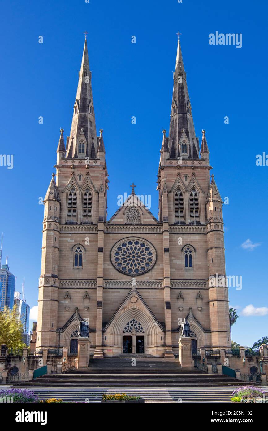 Fachada Catedral de San Marys Sydney Australia Foto de stock