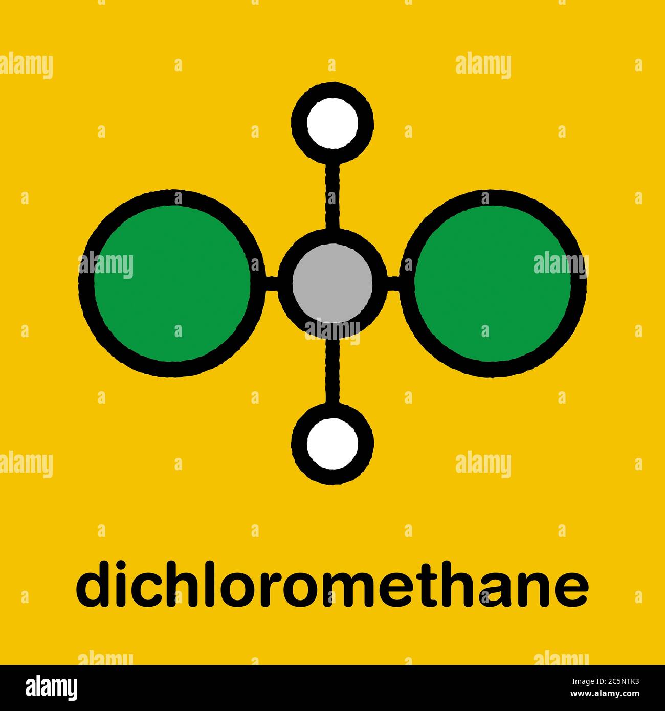 estructura del diclorometano