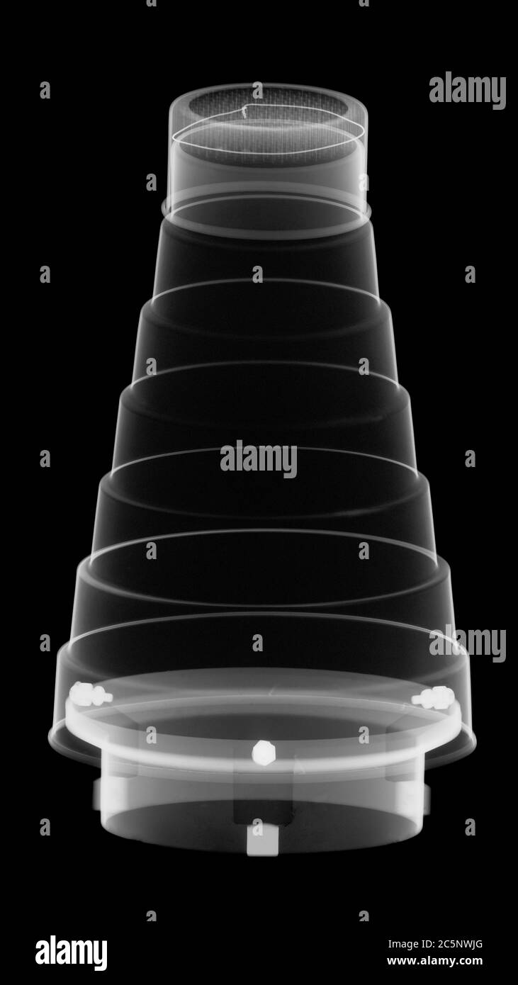 Capucha de iluminación fotográfica, rayos X. Foto de stock