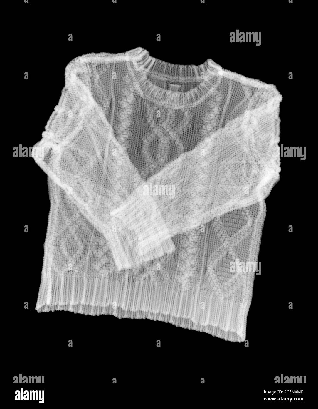 Suéter Aran, rayos X. Foto de stock