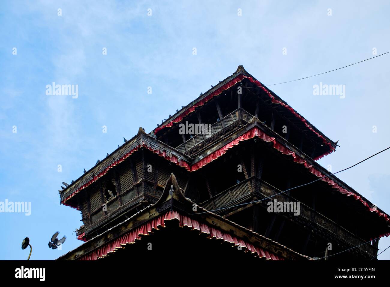 Cúpula del Templo de Dattatraya en la Plaza Durbar de Bhaktapur, Nepal Foto de stock