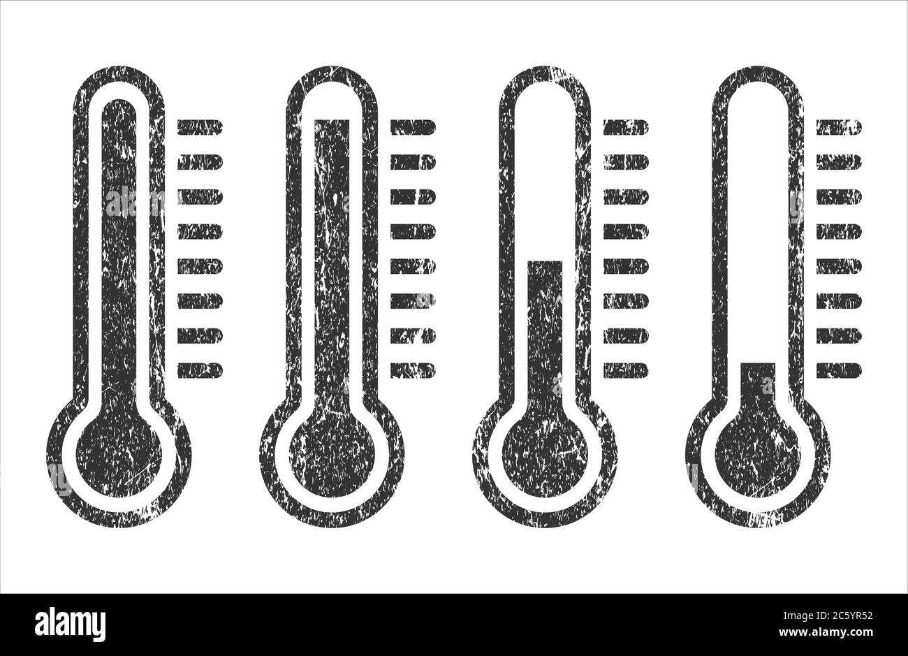 Dibujos animados estilo plano Termómetro calor forma icono. Símbolo del  logotipo del medidor de temperatura caliente. Fiebre TEMP signo de atención  médica. Imagen de ilustración vectorial. Aislado Imagen Vector de stock -