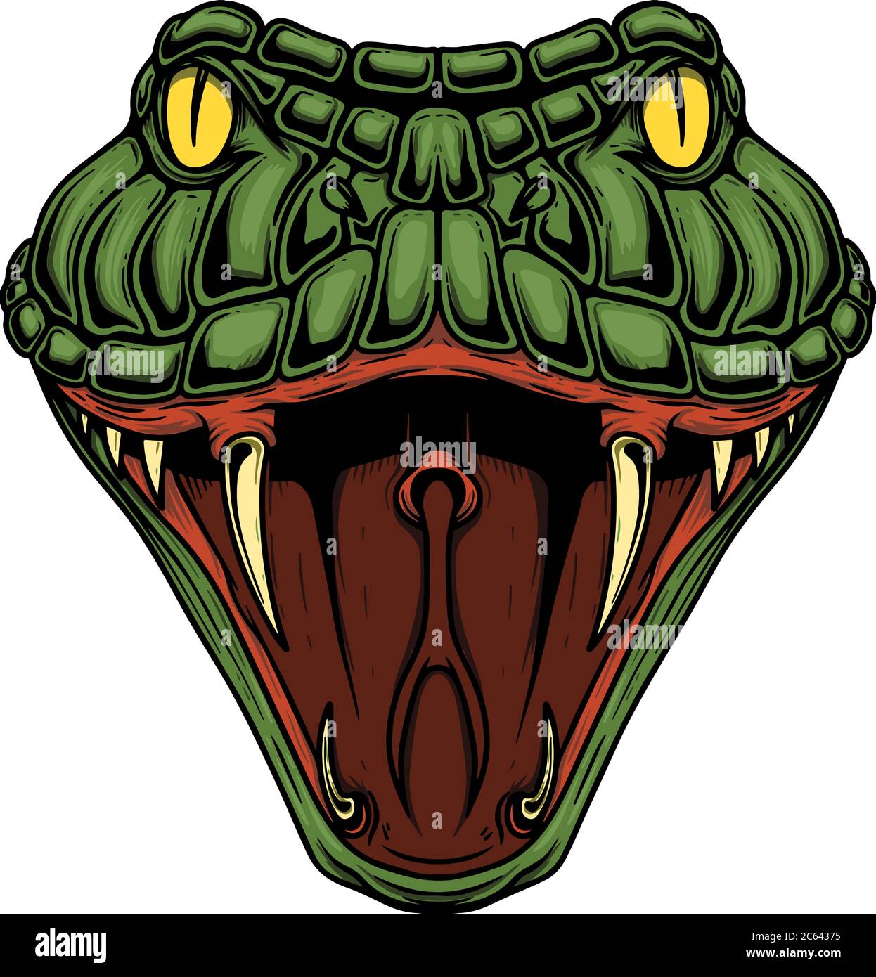 Ilustración de la cabeza de serpiente. Elemento de diseño para logo, etiqueta, signo, emblema, cartel. Ilustración vectorial Imagen Vector de stock - Alamy Ilustración de la cabeza de serpiente. Elemento de diseño para logo, etiqueta, signo, emblema, cartel. Ilustración vectorial Imagen Vector de stock - Alamy