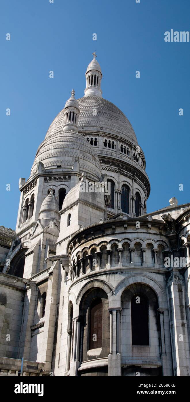 Basilique du Sacré Coeur y Montmartre, Paris, Francia Foto de stock