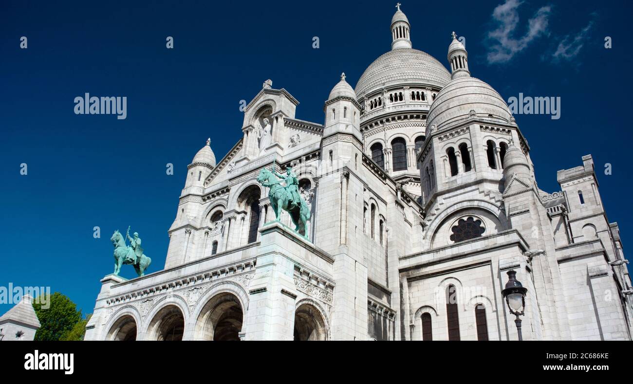 Basilique du Sacré Coeur y Montmartre, Paris, Francia Foto de stock