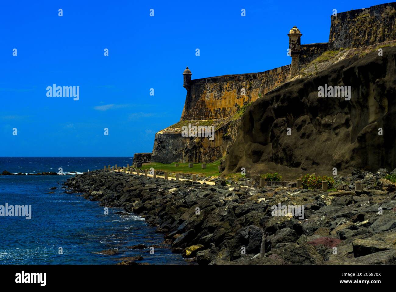 Las murallas de San Juan Foto de stock
