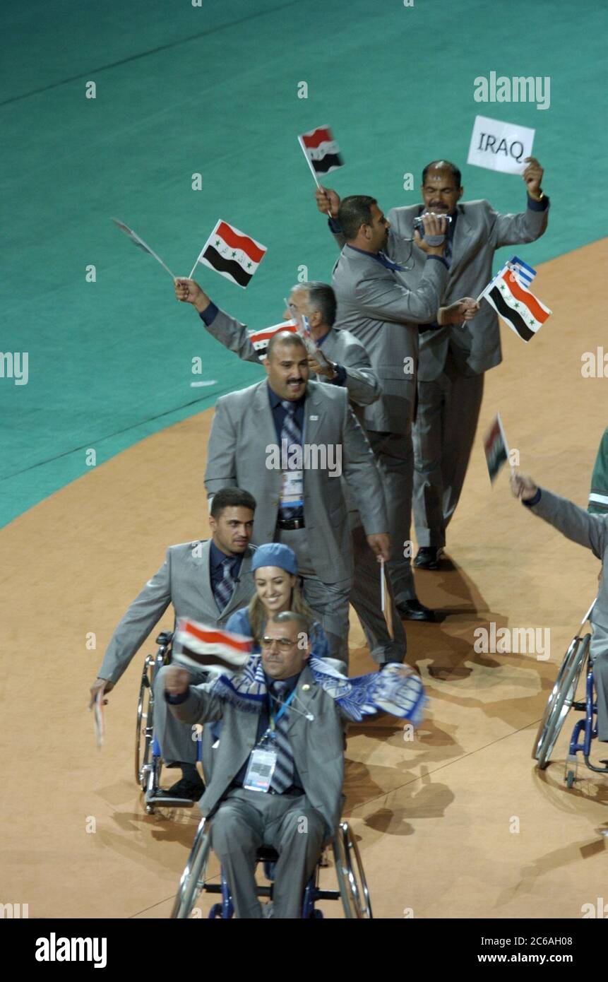 Ceremonia de apertura de los juegos olimpicos de atenas fotografías e