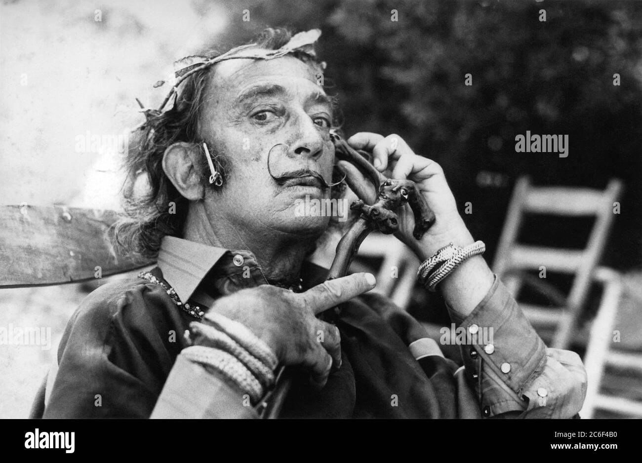 Salvador Dalí, artista surrealista español Foto de stock