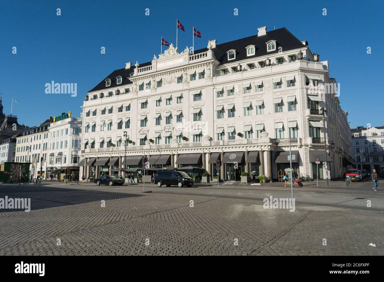 El Hotel d'Angleterre, Kongens Nytorv, Copenhague, Dinamarca, la región Hovedstaden UE. Foto de stock
