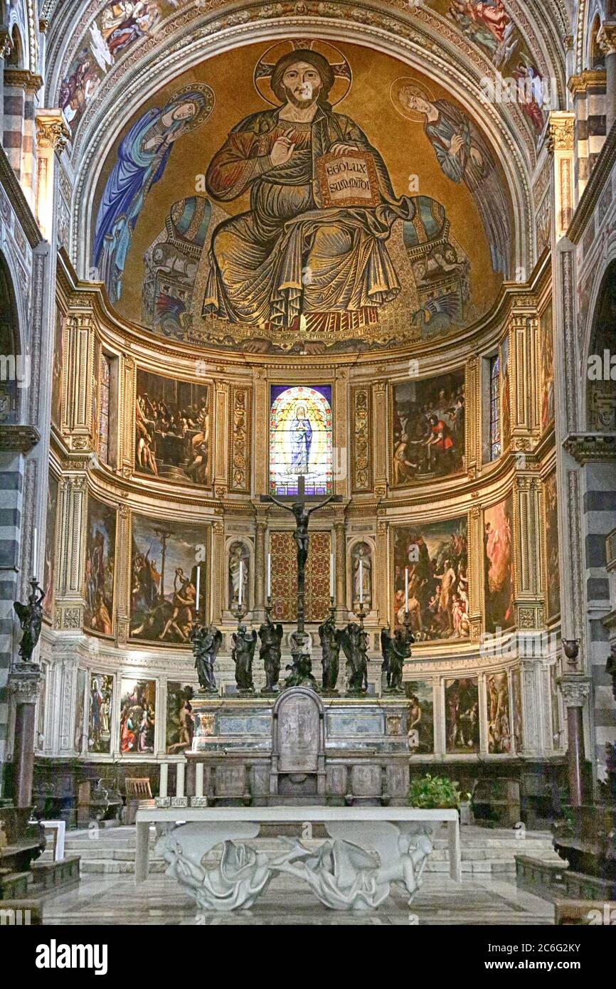 Catedral de Pisa en el complejo de la Catedral de Pisa Foto de stock