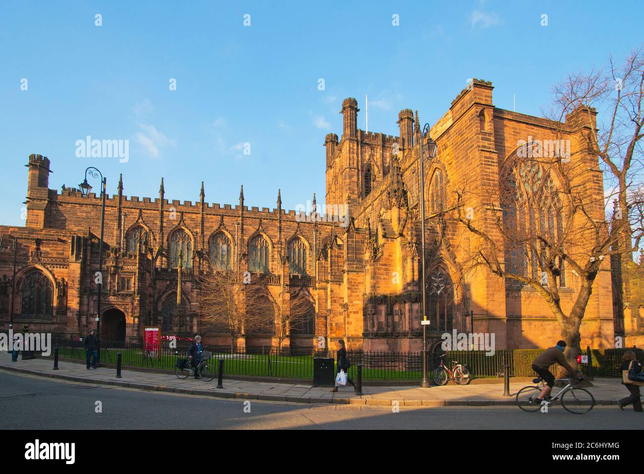 Chester cathedral, centro de la ciudad, Inglaterra, reino unido Foto de stock