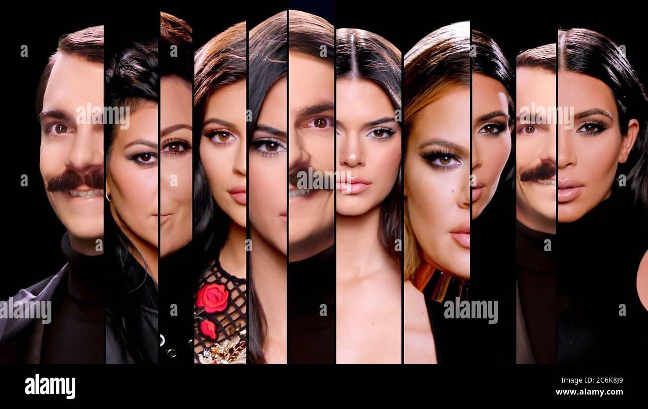 . Kim Kardashian, Kourtney Kardashian, Khloe Kardashian, Kendall  Jenner, Kylie Jenner, Kris Jenner y Kirby Jenner en ©Quibi nueva serie:  Kirby Jenner (2020) . Trama: La vida diaria de Kirby Jenner, que