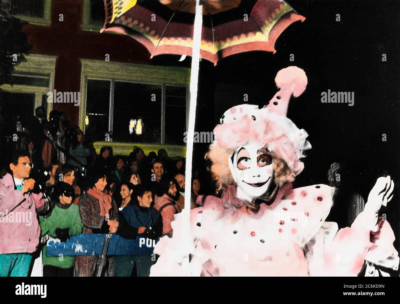 Traje de payaso en el Desfile de Halloween de Greenwich Village, Nueva