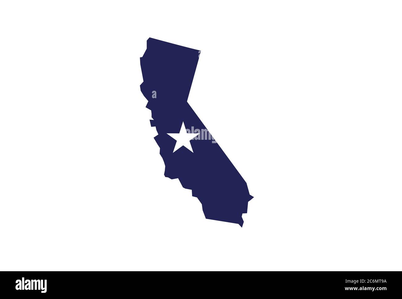 Mapa de California resumen EE.UU. STTE vector ilustración Ilustración del Vector