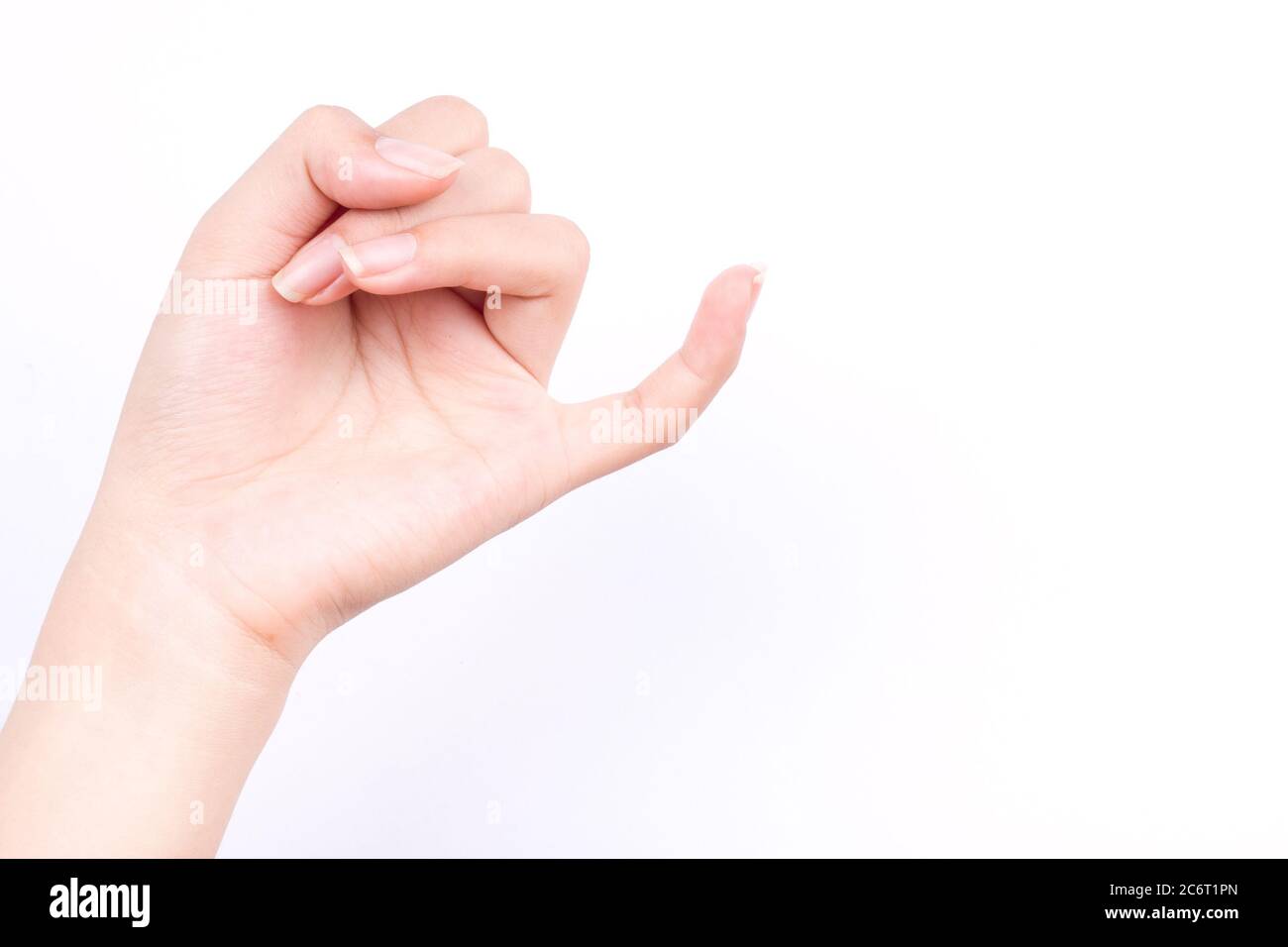 los símbolos de manos de dedos concepto aislado gancho el dedo pequeño de cada uno es medio para reconciliar o prometer o amistad sobre fondo blanco Foto de stock