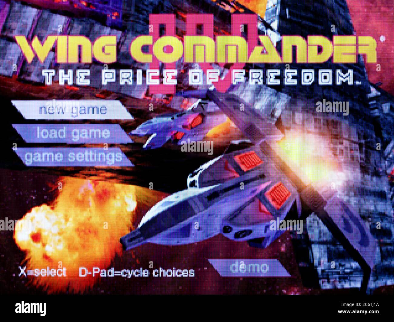 Wing Commander IV el precio de la libertad - Sony PlayStation 1 PS1 PSX - solo uso editorial Foto de stock