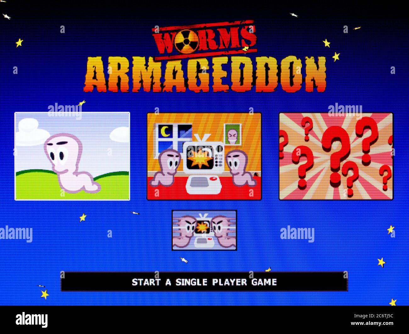 Worms Armageddon - Sony PlayStation 1 PS1 PSX - solo para uso editorial Foto de stock