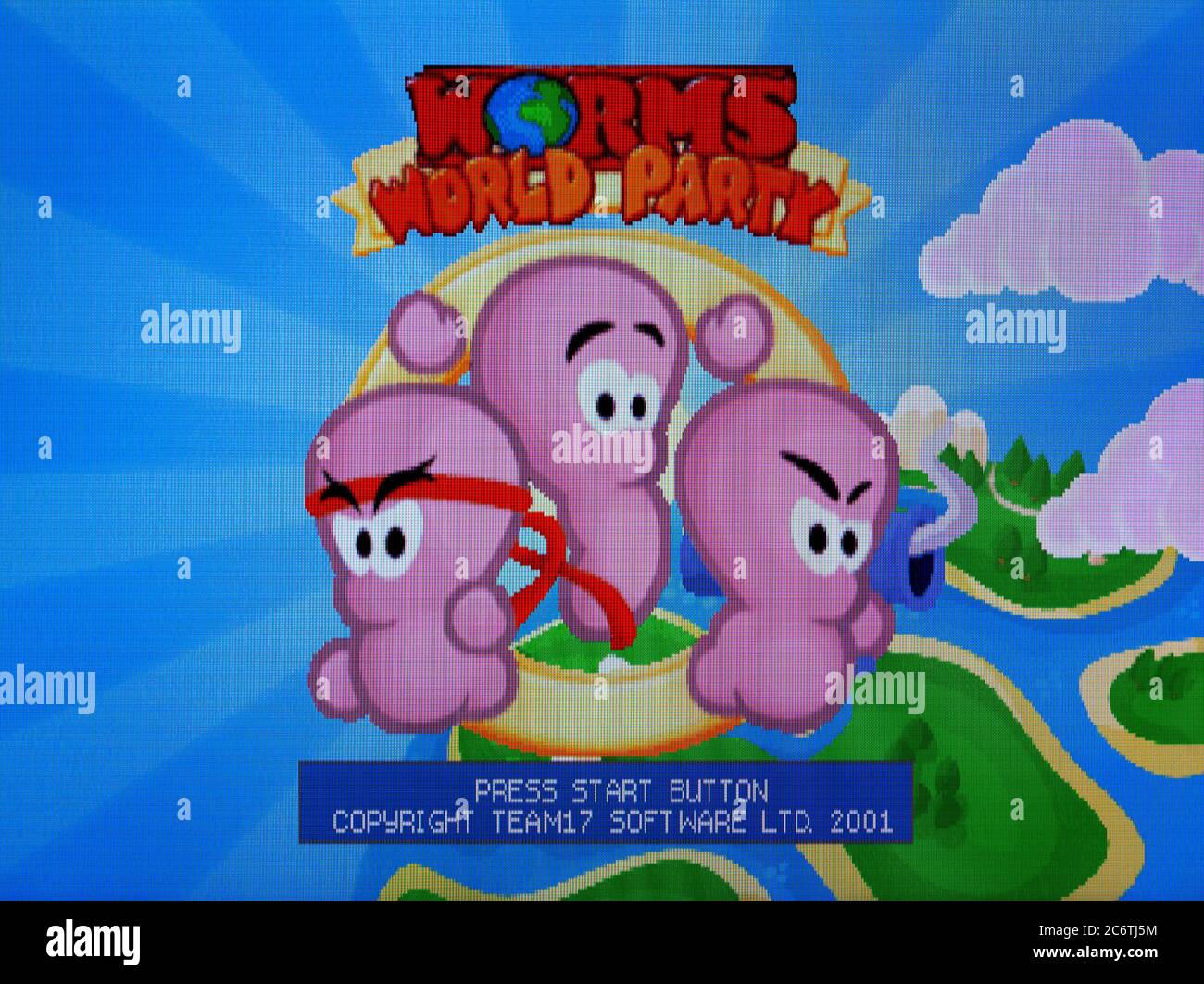 Worms World Party - Sony PlayStation 1 PS1 PSX - solo para uso editorial Foto de stock
