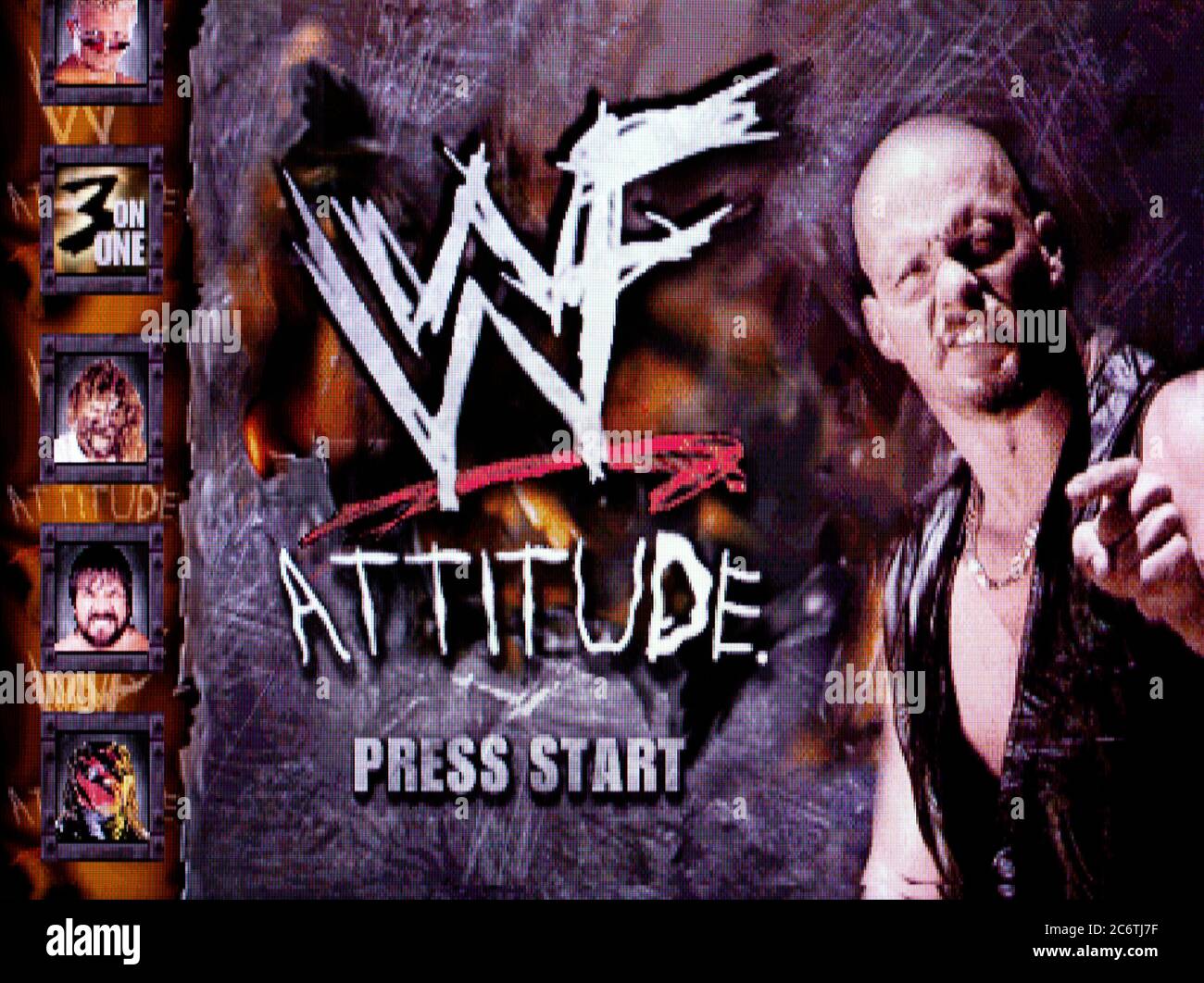 WWF Attitude - Sony PlayStation 1 PS1 PSX - solo uso editorial Foto de stock