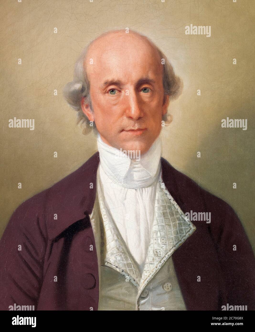 Warren Hastings (1732-1818), primer Gobernador General de Bengala, India, retrato pintado por Johan Joseph Zoffany, 1783-1784 Foto de stock