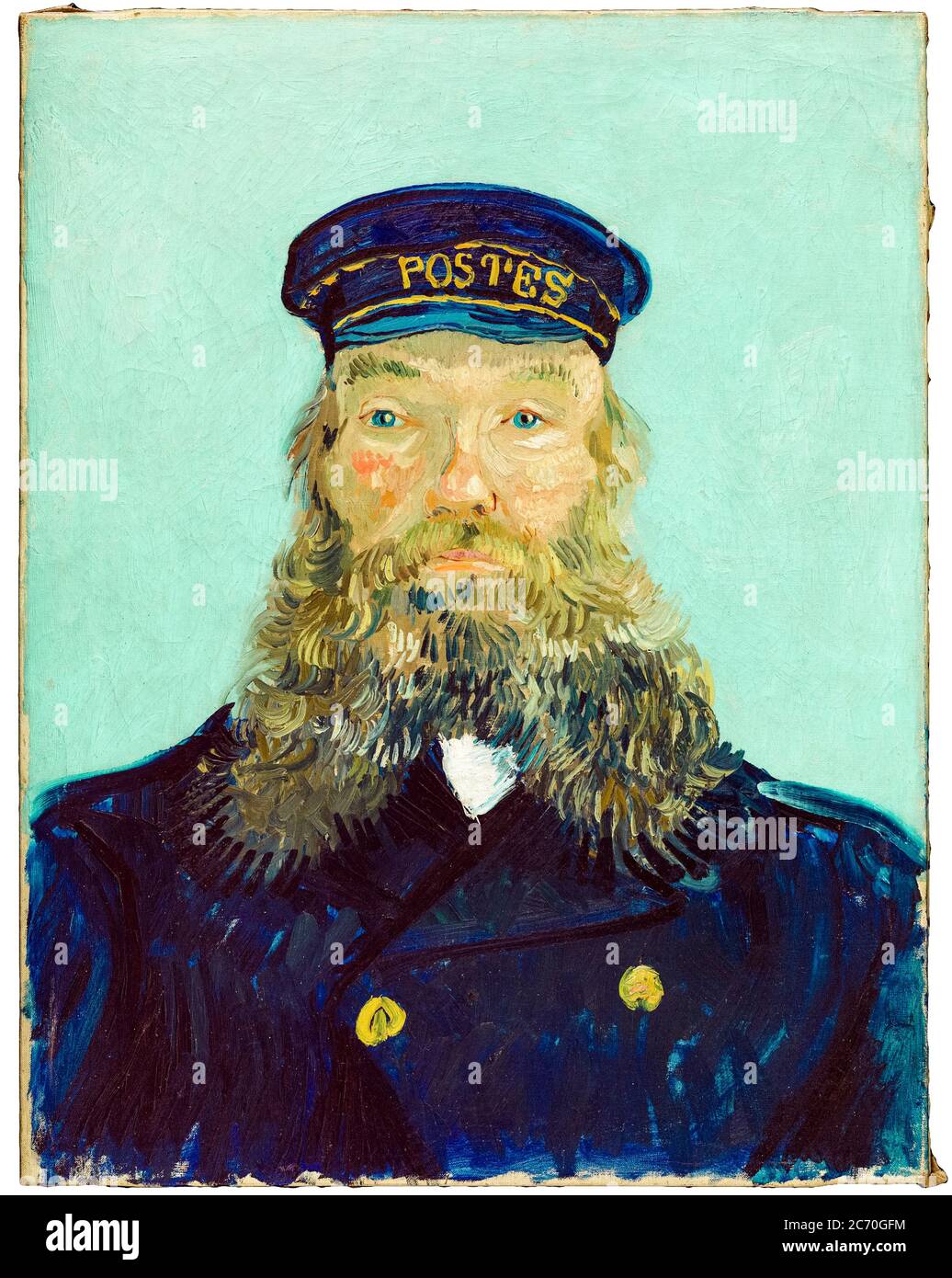 Vincent Van Gogh, Retrato del Postman Roulin, pintura, 1888 Foto de stock