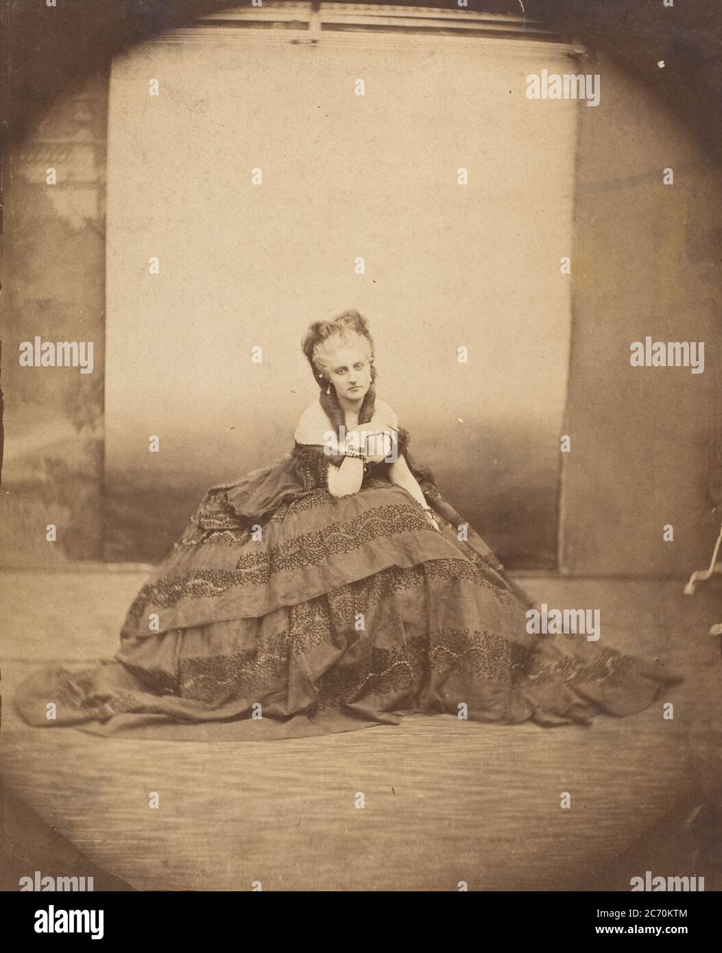 [Condesa de Castiglione], 1858. Foto de stock