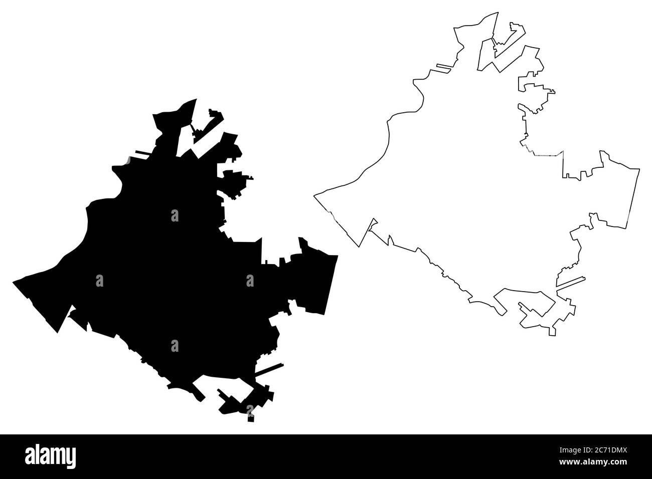 Mapa de la ciudad de Torreón (Estados Unidos Mexicanos, México, Estado