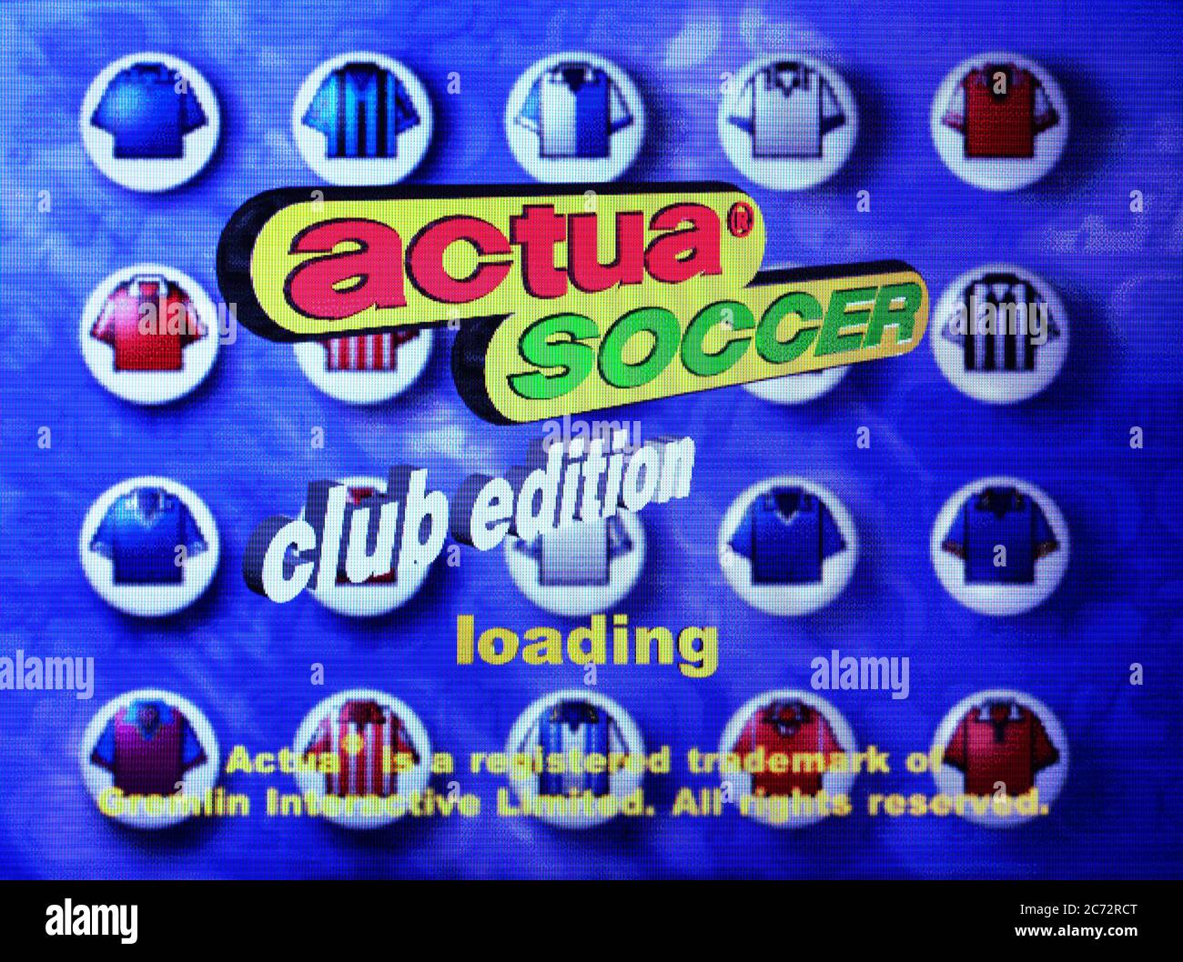 Actua Soccer Club Edition - Sega Saturn Videogame - sólo para uso editorial Foto de stock