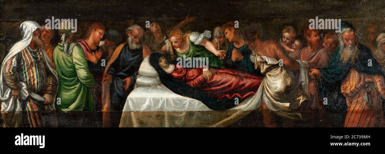 Muerte de la Virgen, a mediados de 1500 Foto de stock