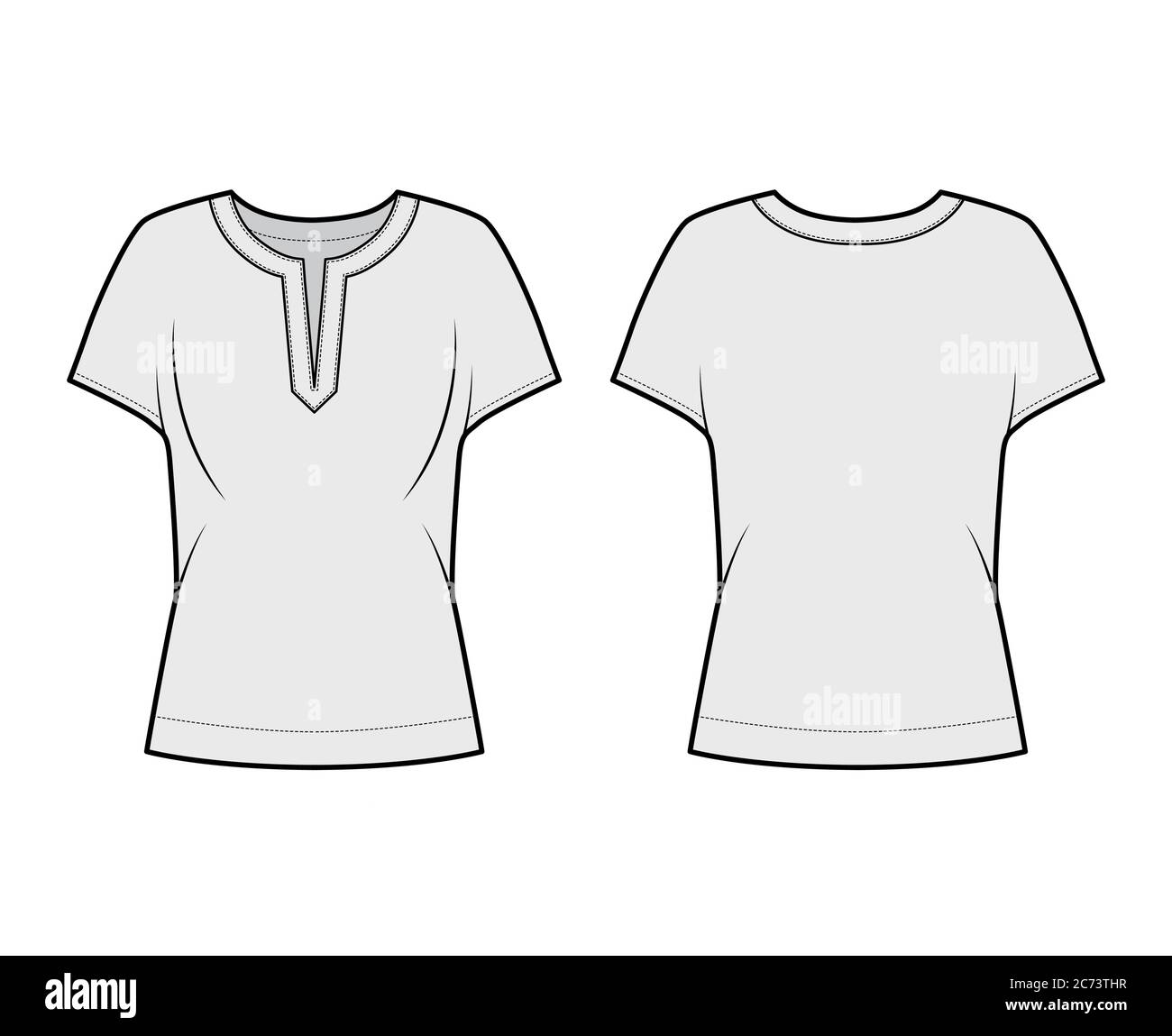 Blusa corta y ancha color café – MM Active
