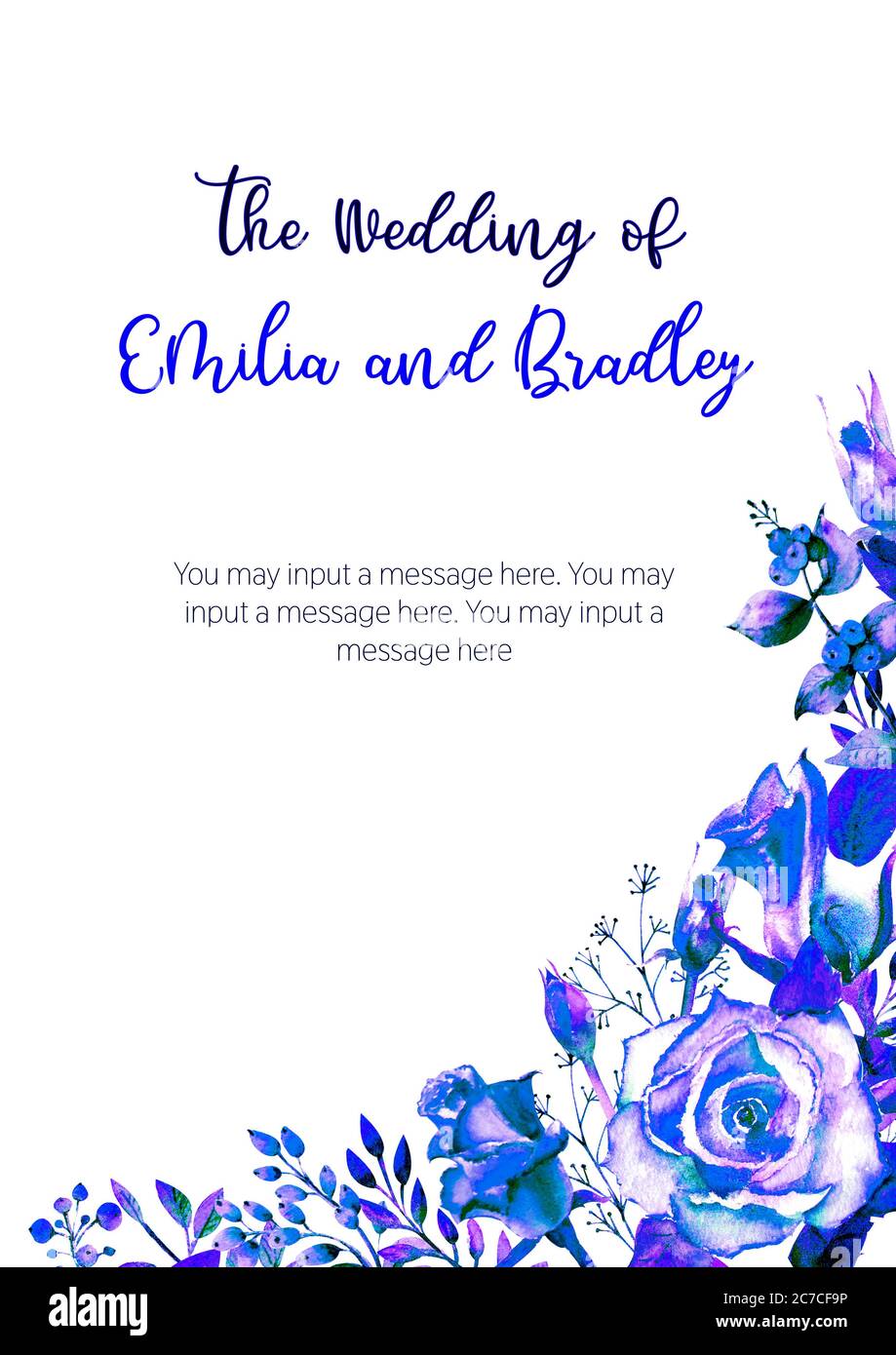 Marco enmarcado con flores de color rosa azul. Cartel de flores, invitación. Composiciones acuarela para la decoración de tarjetas de felicitación o invitaciones. Vertical Fotografía de stock - Alamy Marco enmarcado con flores de color rosa azul. Cartel de flores, invitación. Composiciones acuarela para la decoración de tarjetas de felicitación o invitaciones. Vertical Fotografía de stock - Alamy