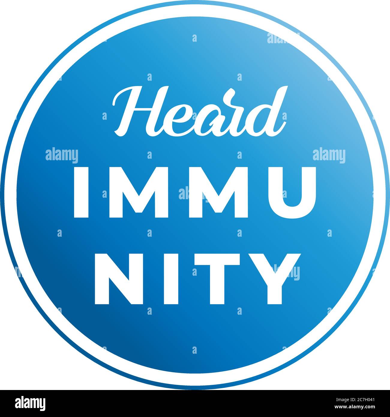 Icono de logotipo de inmunidad de rebaño para el concepto de estilo de vida normal. Después del Coronavirus o Covid-19 que hace que el modo de vida de los seres humanos cambie a una nueva normalidad. Ilustración del Vector