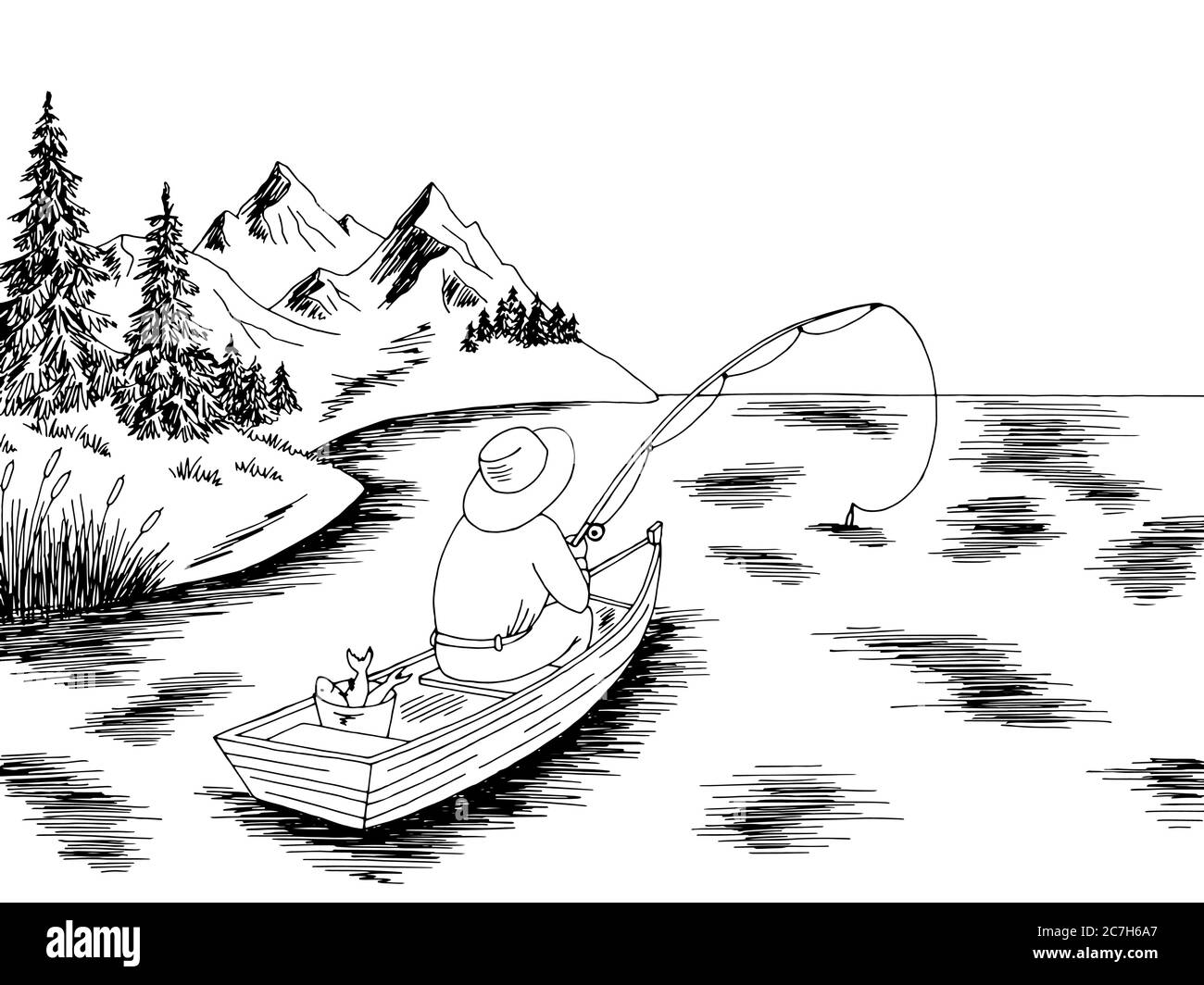 Como dibujar un bote de pesca fotografías e imágenes de alta resolución -  Alamy